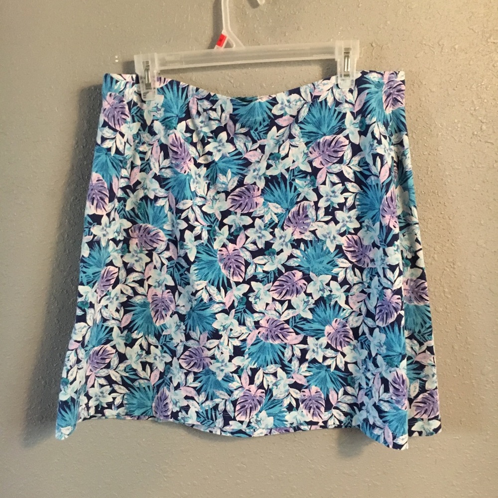 J.jill tropical print skirt large